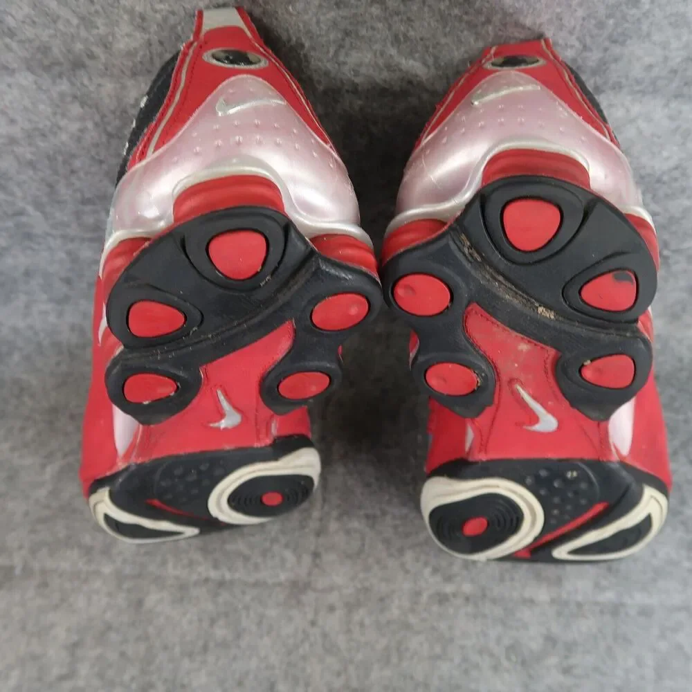 Nike Shoes Womens 8 Athletic Trainers Shox Sneakers Vintage Sport Red Grey Low